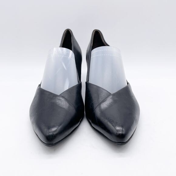 Paul Green Women's Black Leather Block Heel Dress Shoes Size UK 5, US 7.5 - Picture 2 of 13